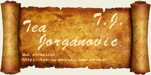 Tea Jorganović vizit kartica